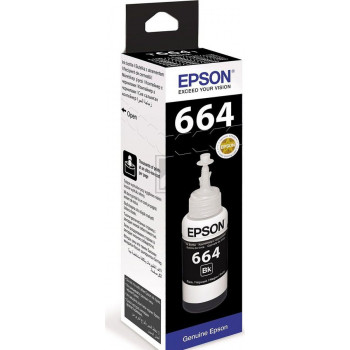 Epson Tintennachfülltank schwarz (C13T66414A, T6641)