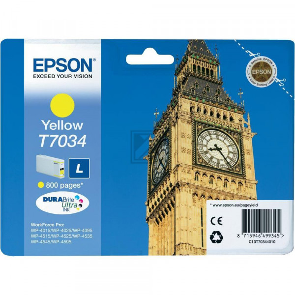 Epson Tintenpatrone gelb (C13T70344010, T7034)