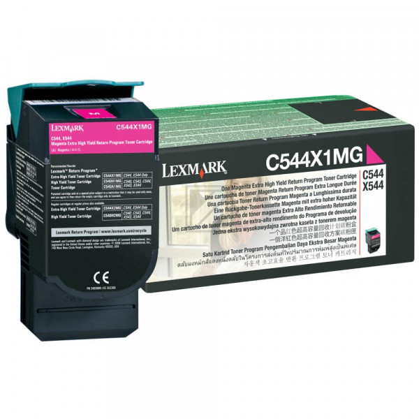 Lexmark Toner-Kartusche Prebate magenta HC plus (C544X1MG)