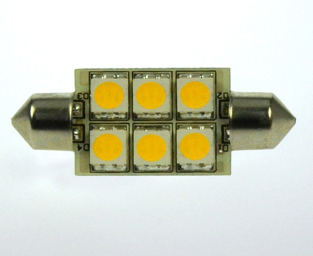 S8x42 LED-Soffitte AC/DC 100 Lumen 125° warmweiss 1W dimmbar Green-Power-LED