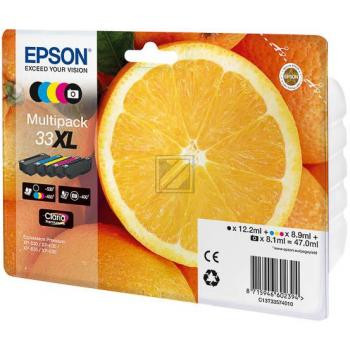 Epson Tintenpatrone gelb cyan magenta schwarz photo schwarz HC (C13T33574510, T3357)