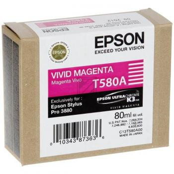 Epson Tintenpatrone Ultra Chrome K3 magenta (C13T580A00, T580A)