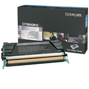 Lexmark Toner-Kartusche schwarz HC (C736H2KG)