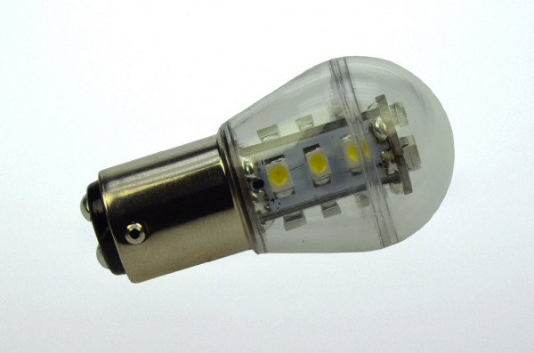 BA15D LED-Miniglobe AC/DC 150 Lumen 300° kaltweiss 1,6W dimmbar Green-Power-LED