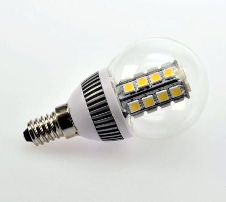 E14 LED-Globe LB50 AC 290 Lumen 360° warmweiss 3,8W klar Green-Power-LED