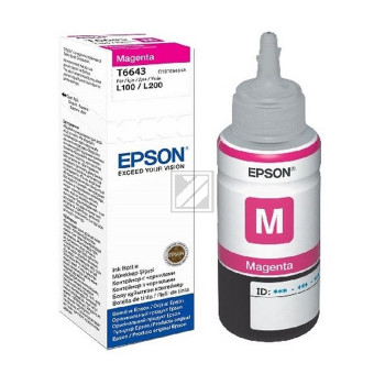 Epson Tintennachfülltank magenta (C13T66434A, T6643)