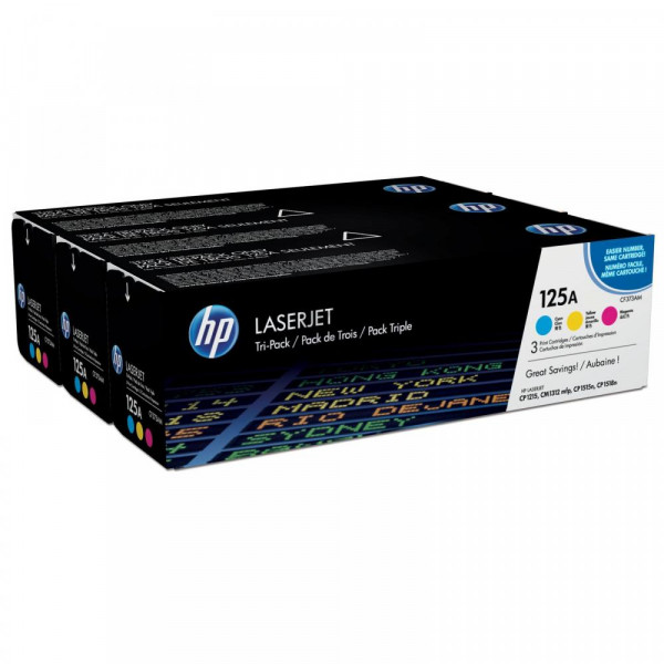 HP Toner-Kartusche gelb cyan magenta (CF373AM, 125A)