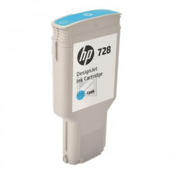 HP Tintenpatrone cyan HC (F9J67A, 728)