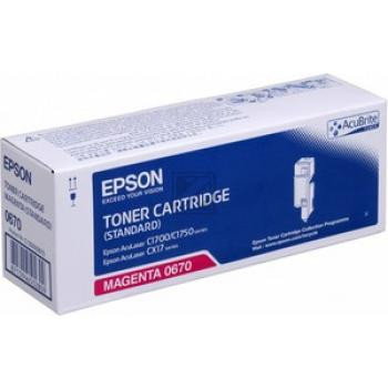 Epson Toner-Kartusche magenta (C13S050670, 0670)