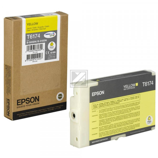 Epson Tintenpatrone gelb HC (C13T617400, T6174)