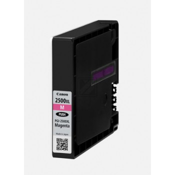 Canon PGI-2500XL M - 19.3 ml - Hohe Ergiebigkeit - Magenta - Original - Blister mit Diebstahlsicherung - Tintenbehälter - für MAXIFY iB4050, iB4150, MB5050, MB5150, MB5155, MB5350, MB5450, MB5455