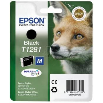 Epson Tintenpatrone schwarz (C13T12814011, T1281)