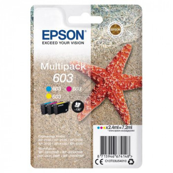 Epson Tintenpatrone gelb cyan magenta (C13T03U54020, 603)