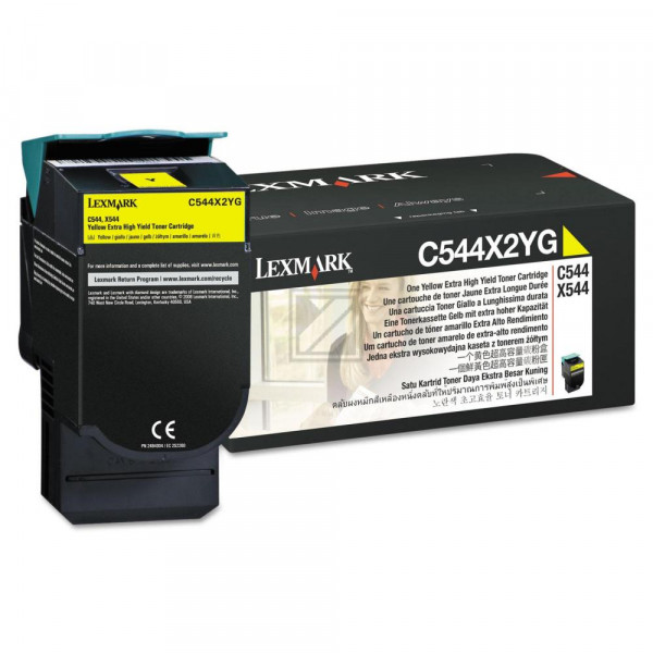 Lexmark Toner-Kartusche gelb HC plus (C544X2YG)