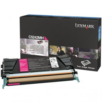 Lexmark Toner-Kartusche magenta HC (C5242MH)