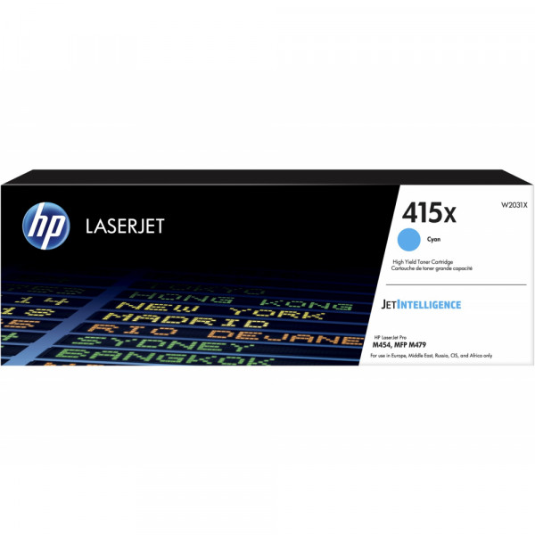 HP Toner-Kit JetIntelligence cyan HC (W2031X, 415X)