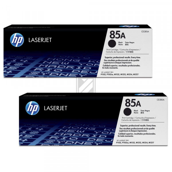 HP Toner-Kartusche 2 x schwarz 2-Pack (CE285AD, 85AF)