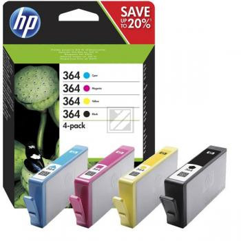 HP Tintenpatrone gelb cyan magenta schwarz (N9J73AE, 4 x 364)