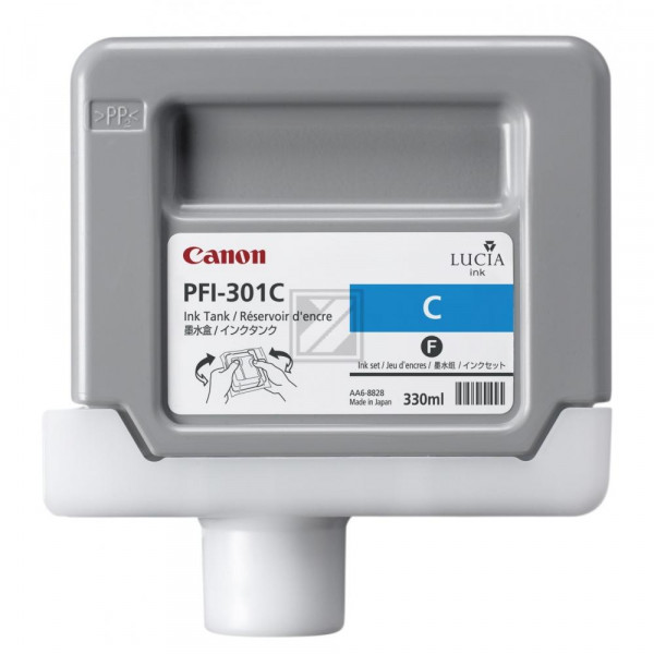 Canon Tintenpatrone cyan (1487B001, PFI-301C)