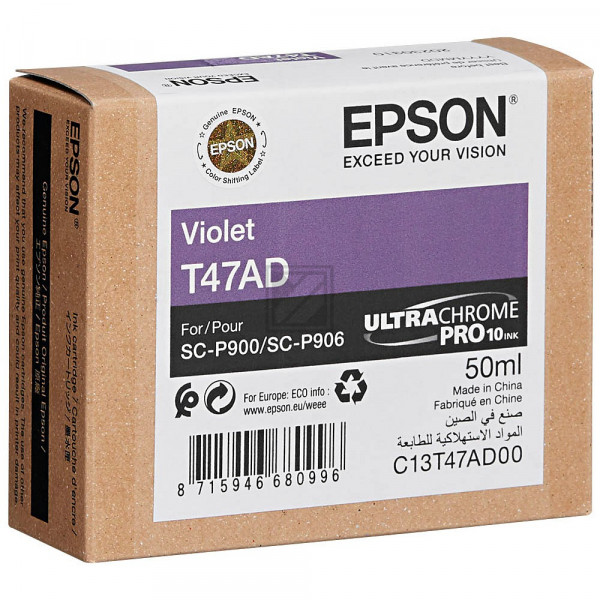 Epson Tintenpatrone violett (C13T47AD00, T47AD)