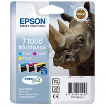 Epson Tintenpatrone gelb cyan magenta (C13T10064010, T1006)