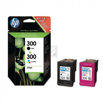 HP Tintendruckkopf cyan/gelb/magenta schwarz (CN637EE, 2 x 300)