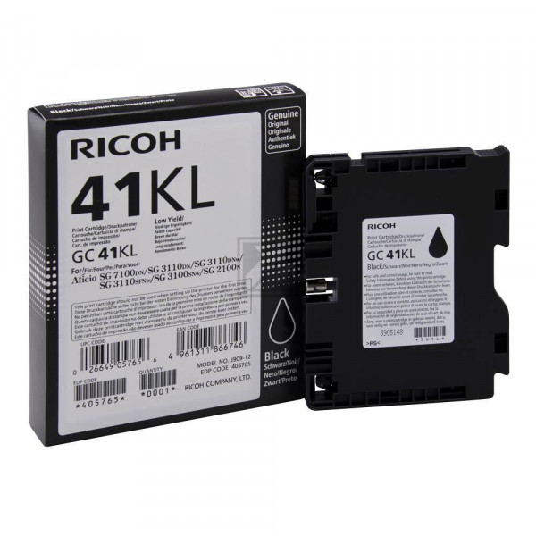 Ricoh Gel-Kartuschen schwarz (405765, GC-41KL)