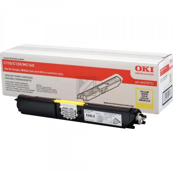 OKI Toner-Kit gelb HC (44250721)