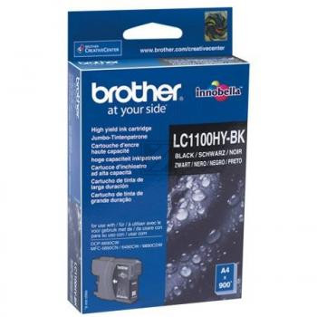 Brother Tintenpatrone 2 x schwarz 2-Pack HC (LC-1100HYBKBP2DR)