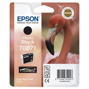 Epson Tintenpatrone Photo-Tinte Ultrachrome Hi-Gloss2 photo schwarz (C13T08714010, T0871)