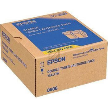 Epson Toner-Kit 2 x gelb 2-Pack (C13S050606, 2 x 606)