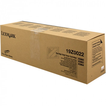 Lexmark Toner-Kartusche Return schwarz HC (19Z0022)