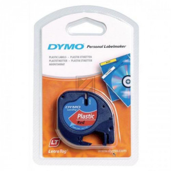 Dymo Schriftbandkassette 12,0mm rot (S0721630)