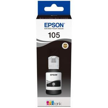 Epson Tintennachfülltank schwarz HC (C13T00Q140, 105)