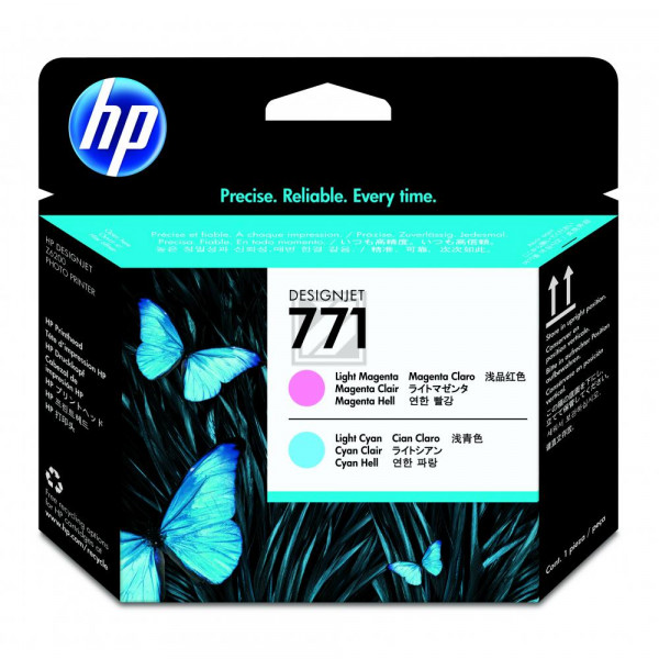 HP Tintendruckkopf cyan light magenta light (CE019A, 771)