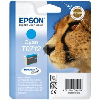 Epson Tintenpatrone cyan HC (C13T07124011, T0712)