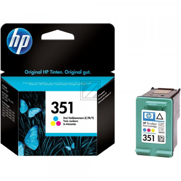 HP Tintendruckkopf cyan/magenta/gelb (CB337EE#ABF, 351)