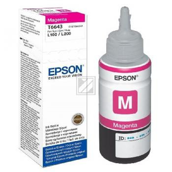 Epson Tintennachfüllfläschchen magenta (C13T664340, T6643)