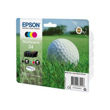 Epson Tintenpatrone gelb cyan magenta schwarz (C13T34664020, T3466)