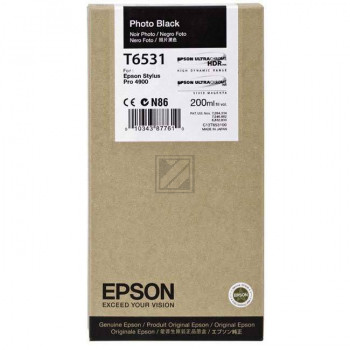 Epson Tintenpatrone Photo-Tinte Ultra Chrome HDR photo schwarz (C13T653100, T6531)