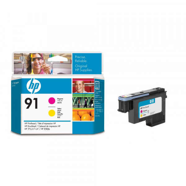 HP Tintendruckkopf gelb magenta (C9461A, 91)