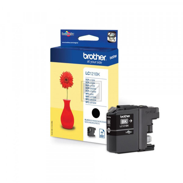 Brother Tintenpatrone Blister schwarz (LC-121BKPB)