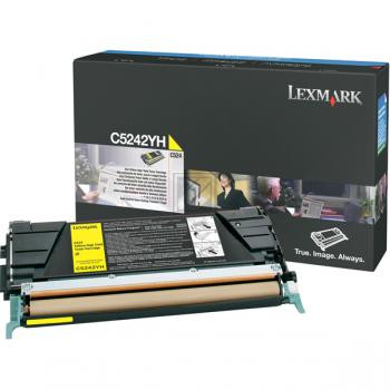 Lexmark Toner-Kartusche gelb HC (C5242YH)