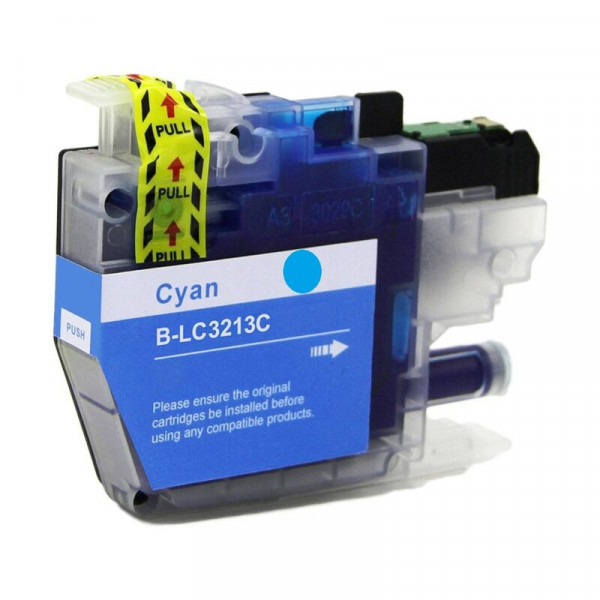 Tintenpatrone Cyan (Blau) Brother LC-3213C kompatibel 9 Ml.