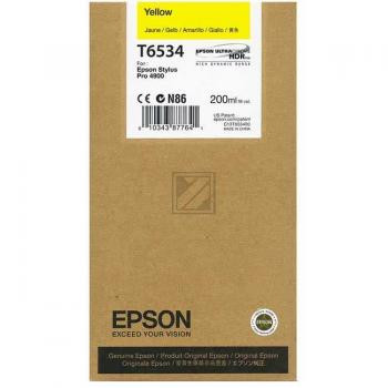 Epson Tintenpatrone Ultra Chrome HDR gelb (C13T653400, T6534)