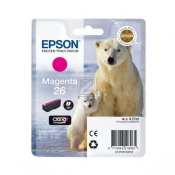 Epson Tintenpatrone magenta (C13T26134012, T2613)