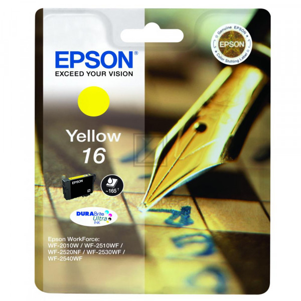 Epson Tintenpatrone gelb (C13T16244010, T1624)