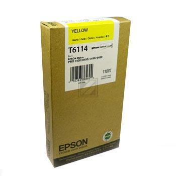 Epson Tintenpatrone gelb (C13T611400, T6114)