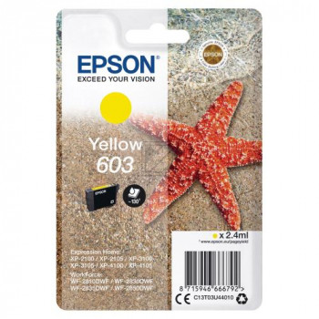 Epson Tintenpatrone gelb (C13T03U44010, 603)