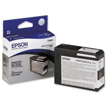 Epson Tintenpatrone Ultra Chrome K3 Photo-Tinte photo schwarz (C13T580100, T5801)